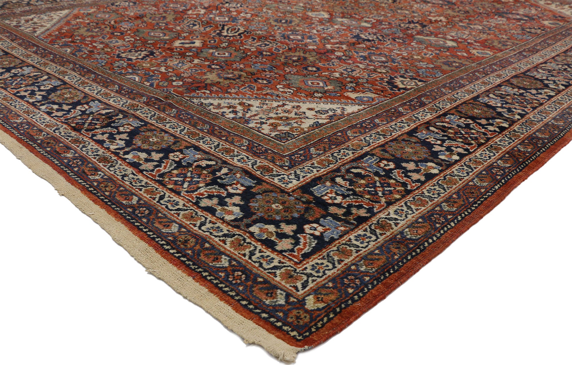 9 x 12 Antique Persian Mahal Rug 73333