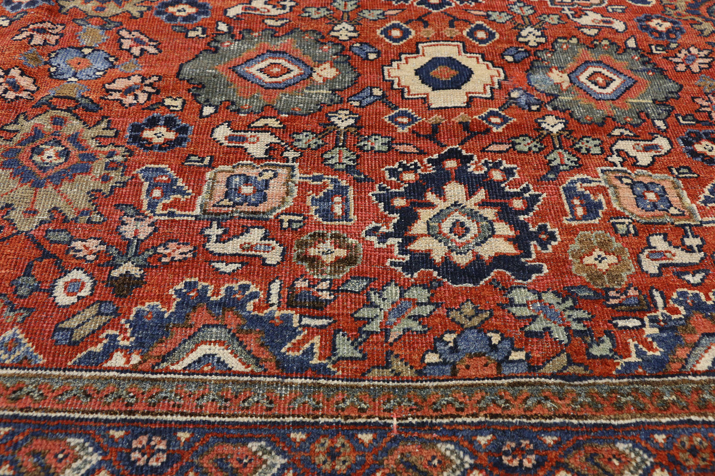 9 x 12 Antique Persian Mahal Rug 73333