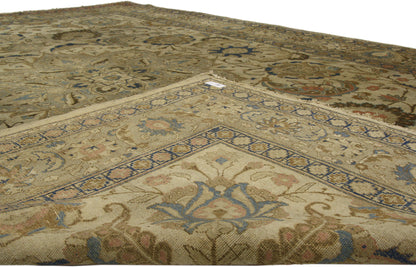 9 x 12 Antique Persian Tabriz Rug 73338
