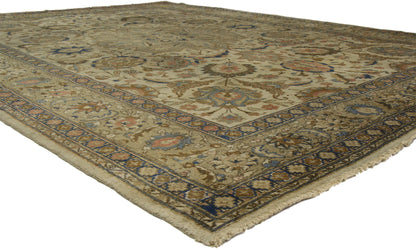 9 x 12 Antique Persian Tabriz Rug 73338