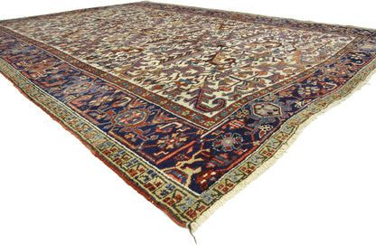 7 x 10 Antique Persian Heriz Rug 73342