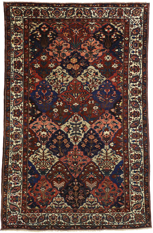 10 x 16 Antique Persian Bakhtiari Rug 73345