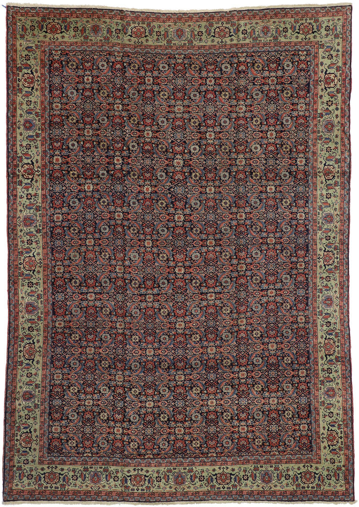 9 x 13 Antique Persian Tabriz Rug 73346