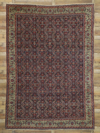 9 x 13 Antique Persian Tabriz Rug 73346