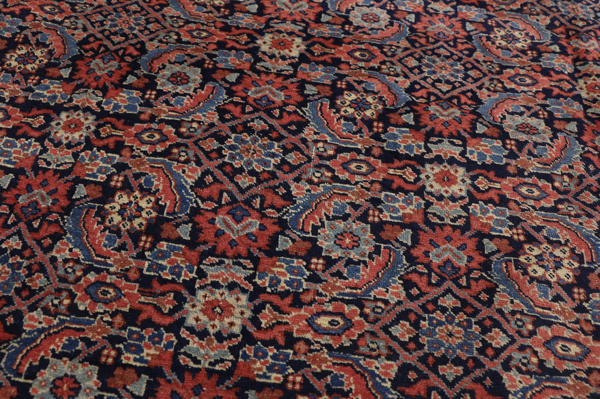 9 x 13 Antique Persian Tabriz Rug 73346