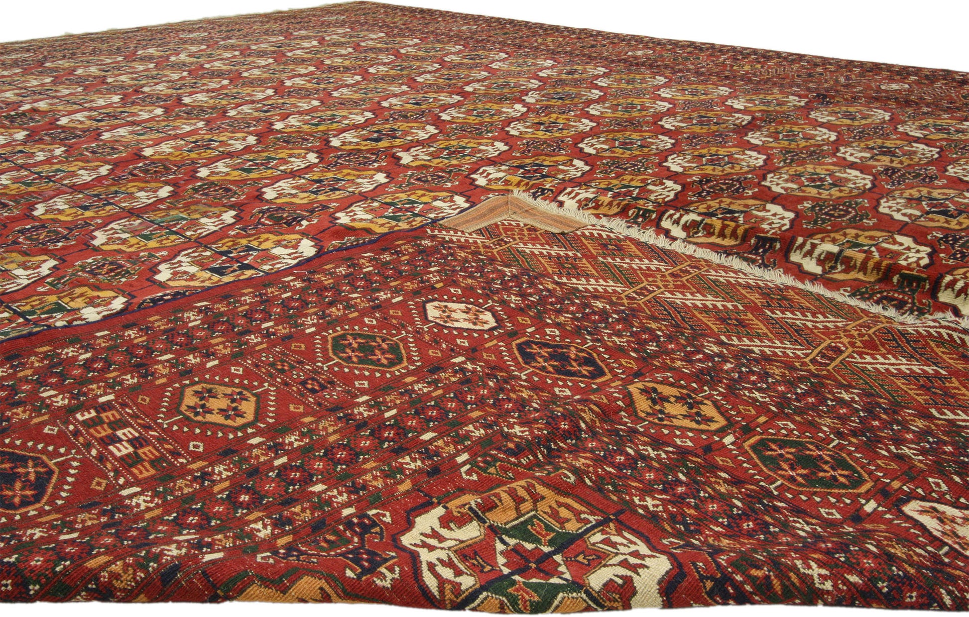 10 x 13 Antique Turkoman Tekke Rug 73357
