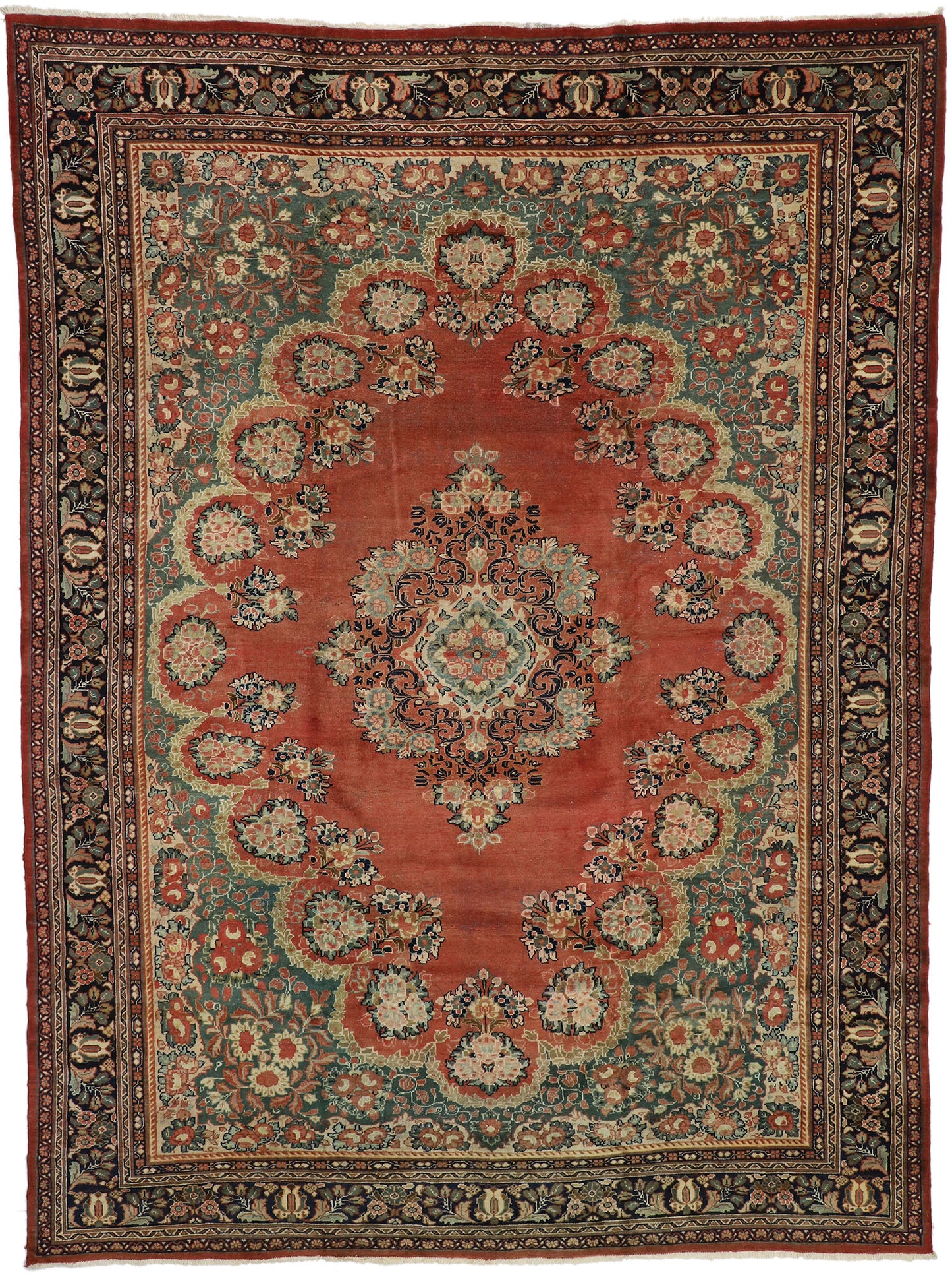 11 x 15 Antique Persian Mahal Rug 73370