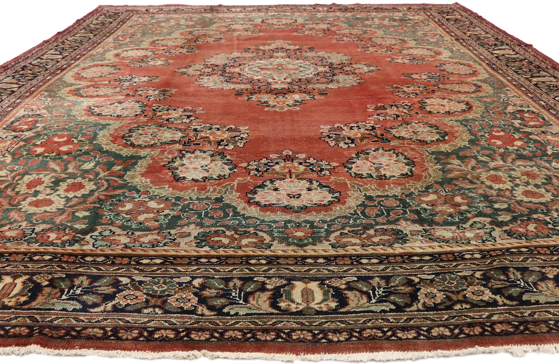 11 x 15 Antique Persian Mahal Rug 73370