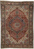9 x 13 Antique Persian Serapi Rug 73373