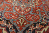 9 x 13 Antique Persian Serapi Rug 73373