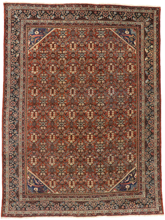 10 x 14 Antique Persian Mahal Rug 73378