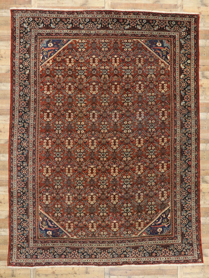 10 x 14 Antique Persian Mahal Rug 73378