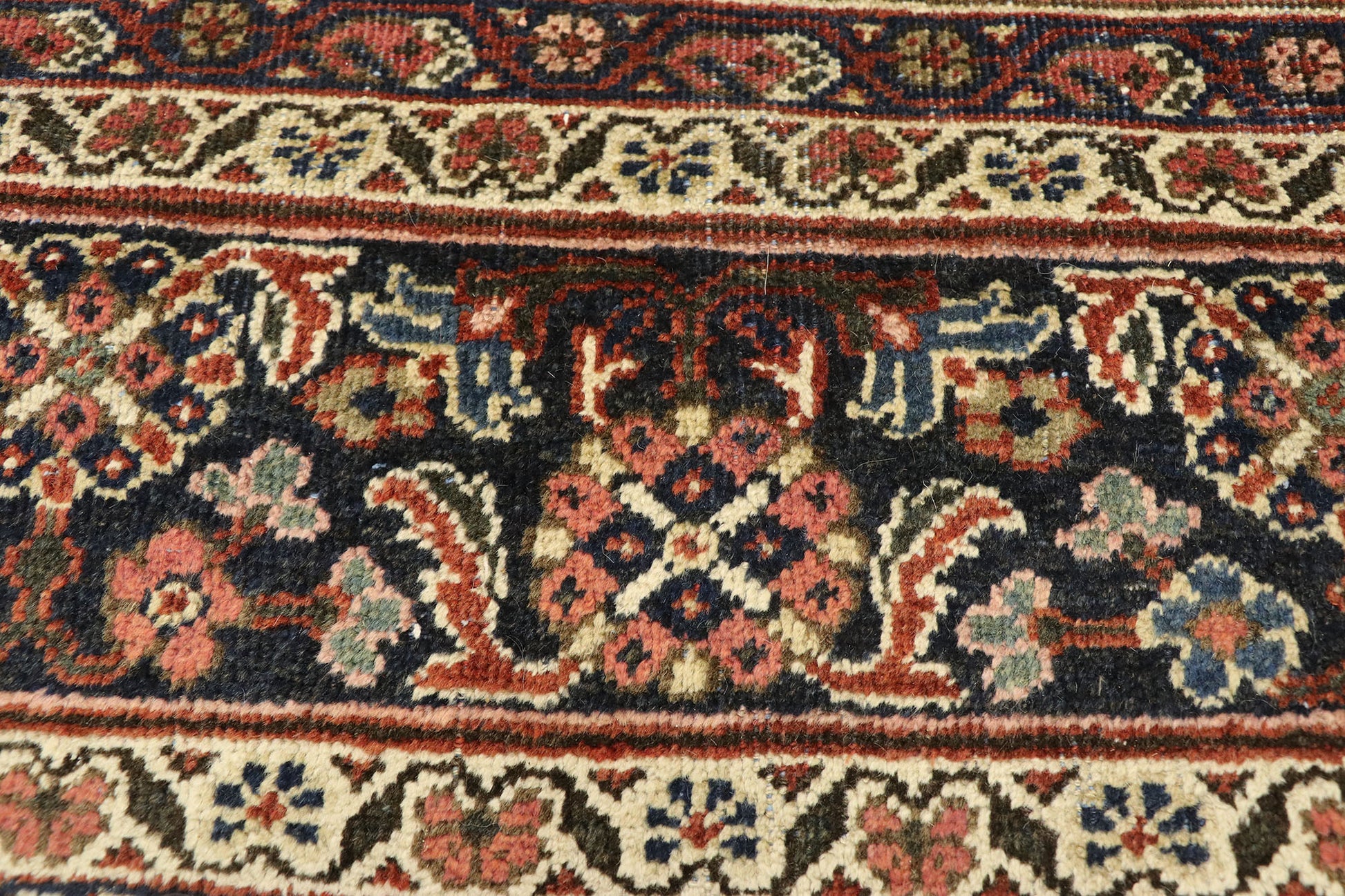 10 x 14 Antique Persian Mahal Rug 73378