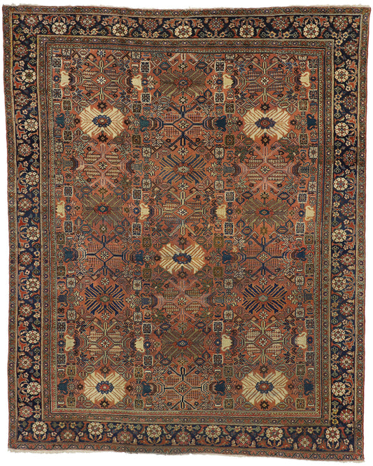 10 x 12 Antique Persian Mahal Rug 73379