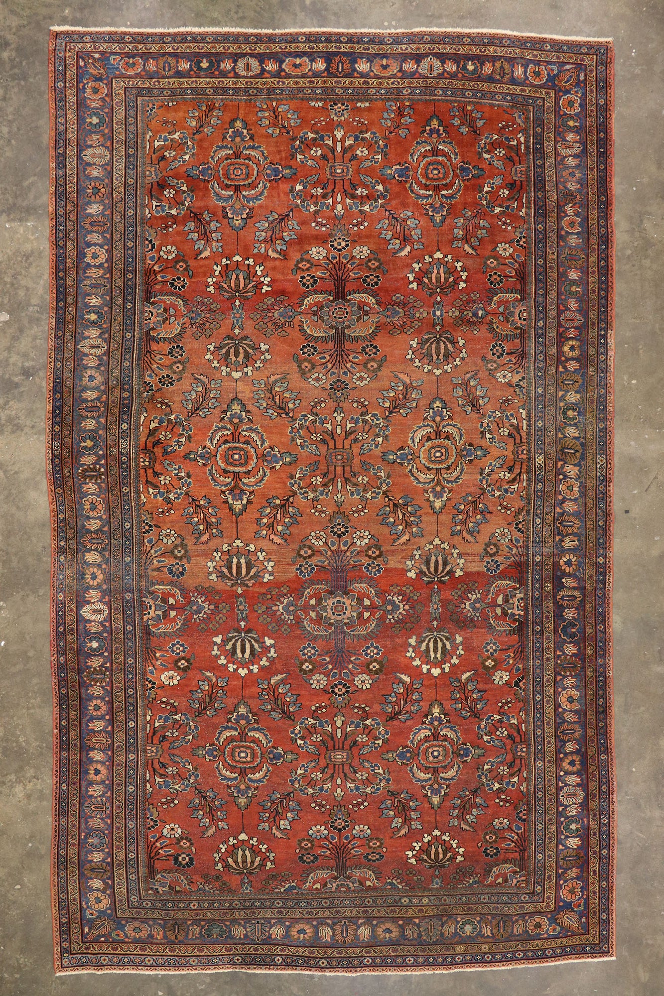 10 x 18 Antique Persian Mahal Rug 73381