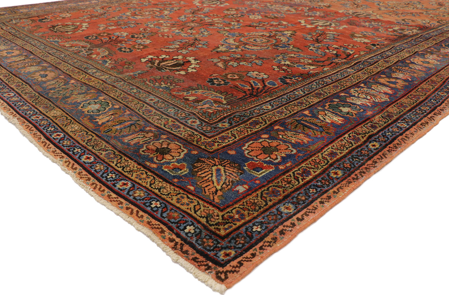 10 x 18 Antique Persian Mahal Rug 73381