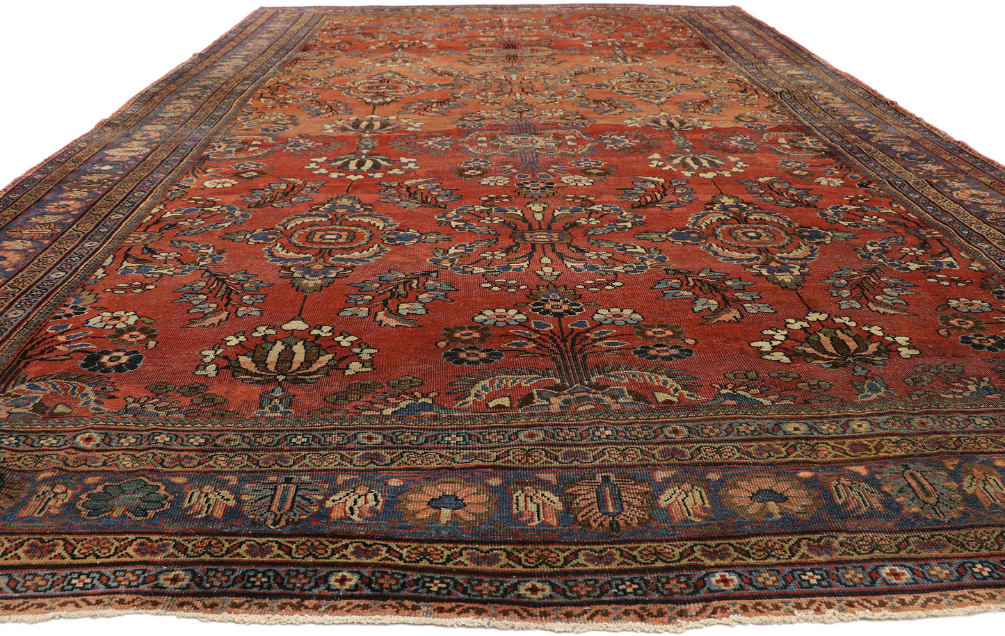10 x 18 Antique Persian Mahal Rug 73381