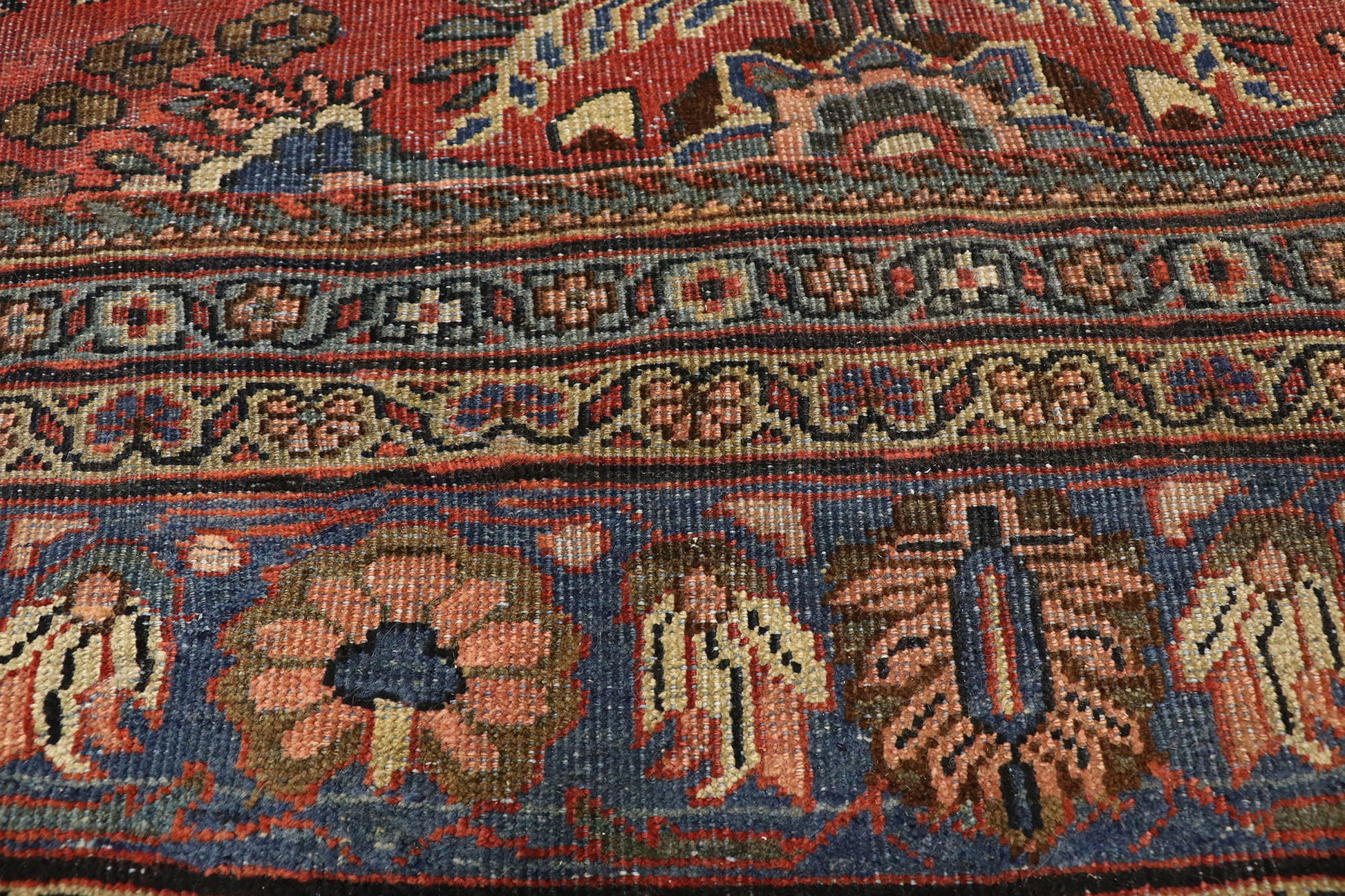10 x 18 Antique Persian Mahal Rug 73381
