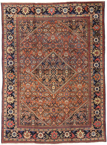 9 x 12 Antique Persian Mahal Rug 73382
