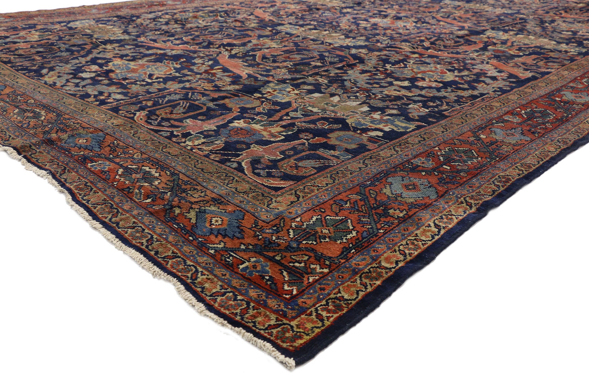 10 x 17 Antique Mahal Rug 73384
