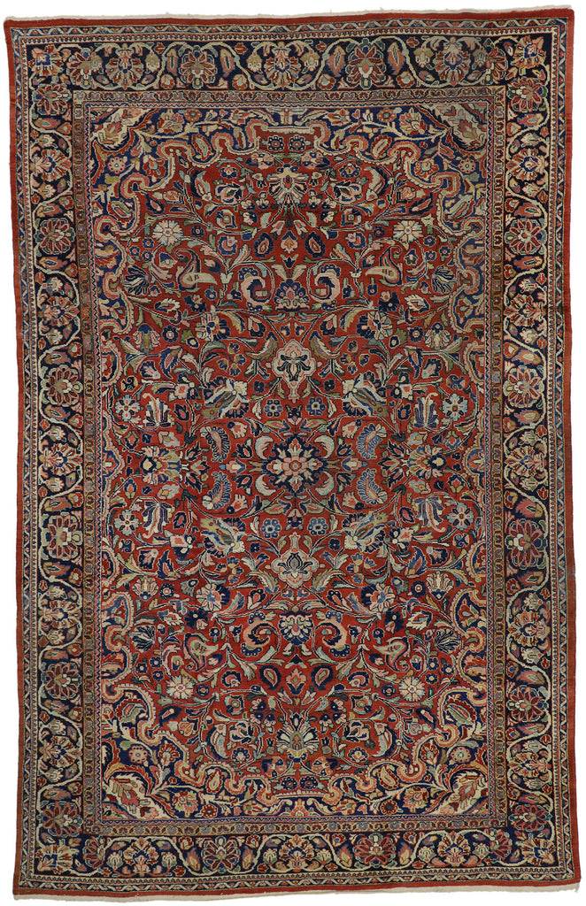 9 x 14 Antique Persian Mahal Rug 73385