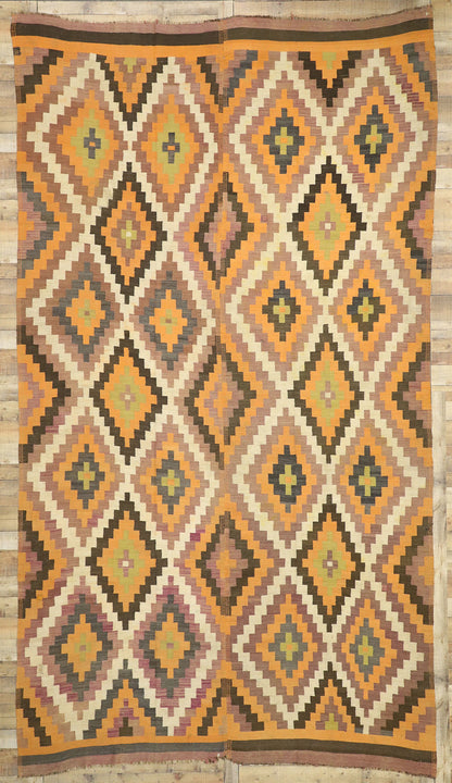 8 x 15 Antique Turkish Kilim Rug 73394