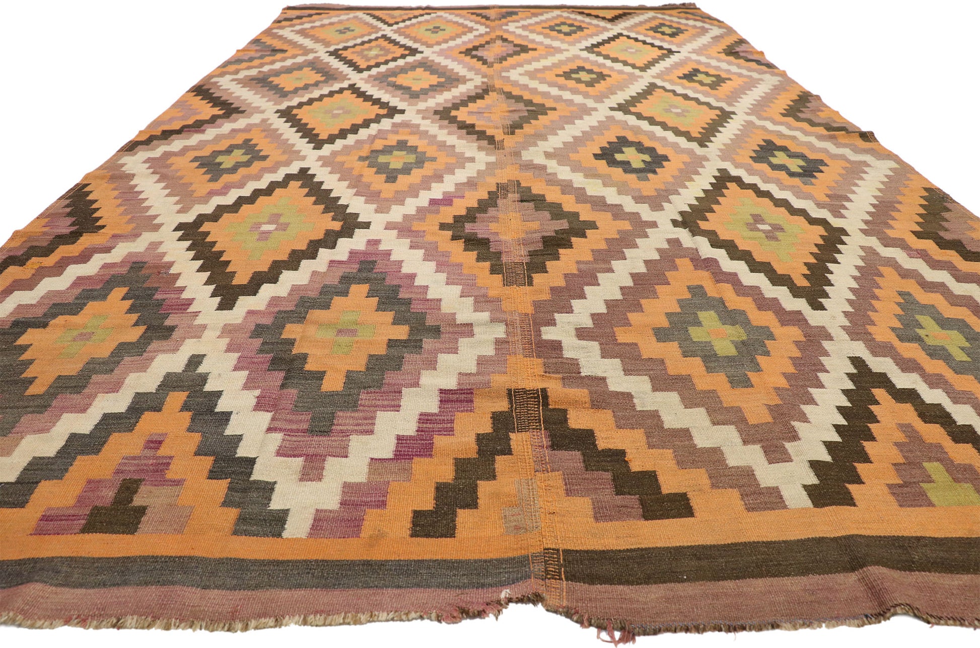 8 x 15 Antique Turkish Kilim Rug 73394