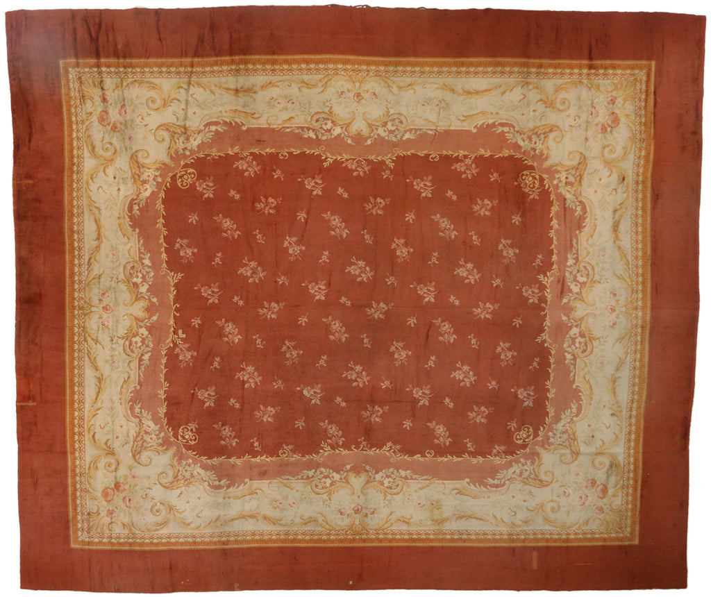 17 x 21 Antique French Savonnerie Rug 73397