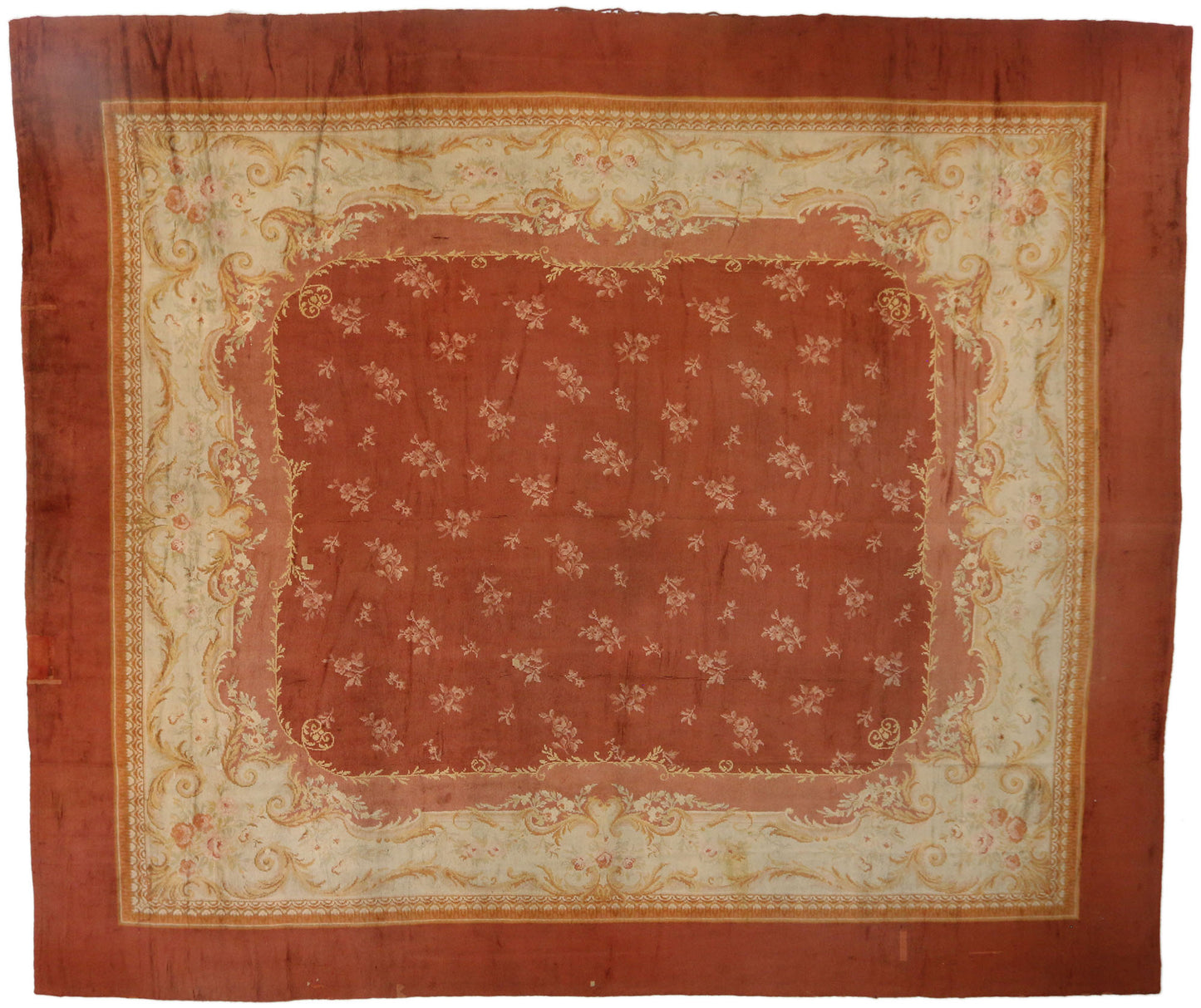 17 x 21 Antique French Savonnerie Rug 73397