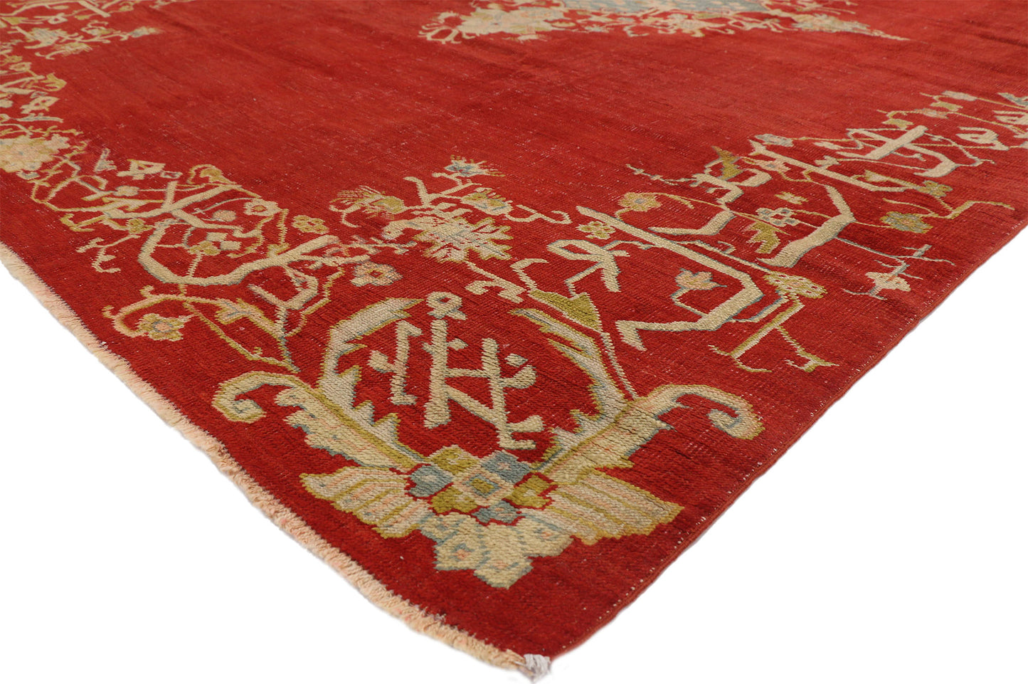 8 x 12 Antique Turkish Oushak Rug 73422