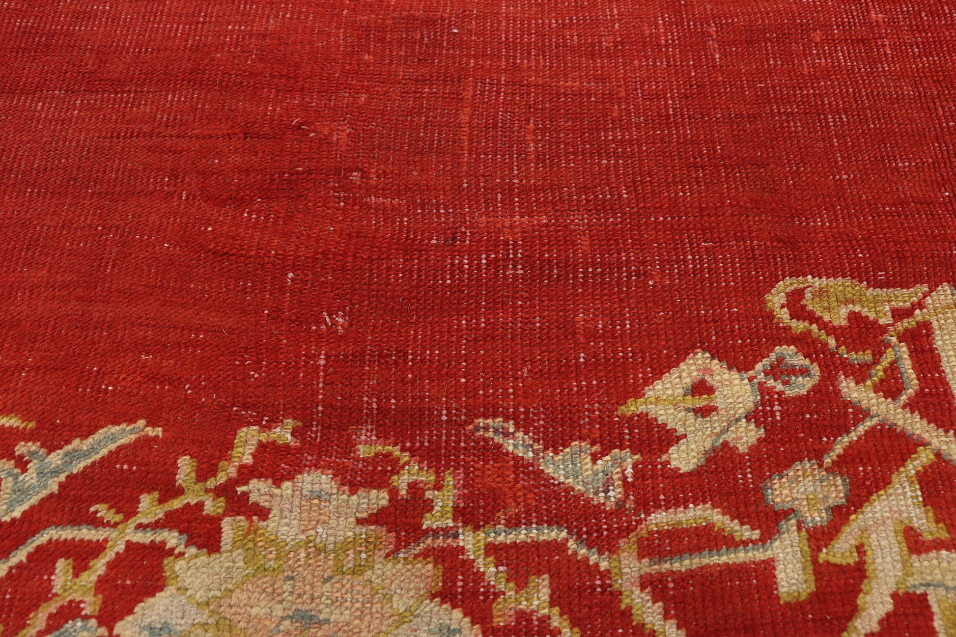 8 x 12 Antique Turkish Oushak Rug 73422