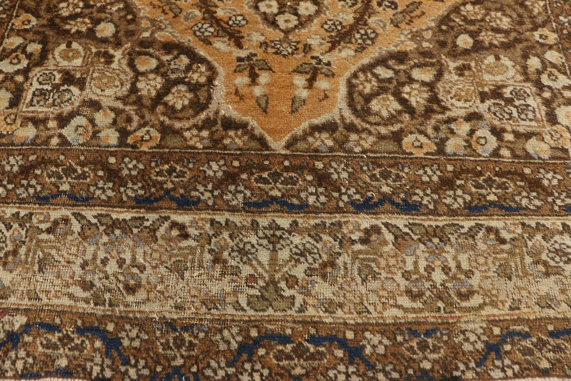 4 x 5 Antique Persian Tabriz Rug 73430