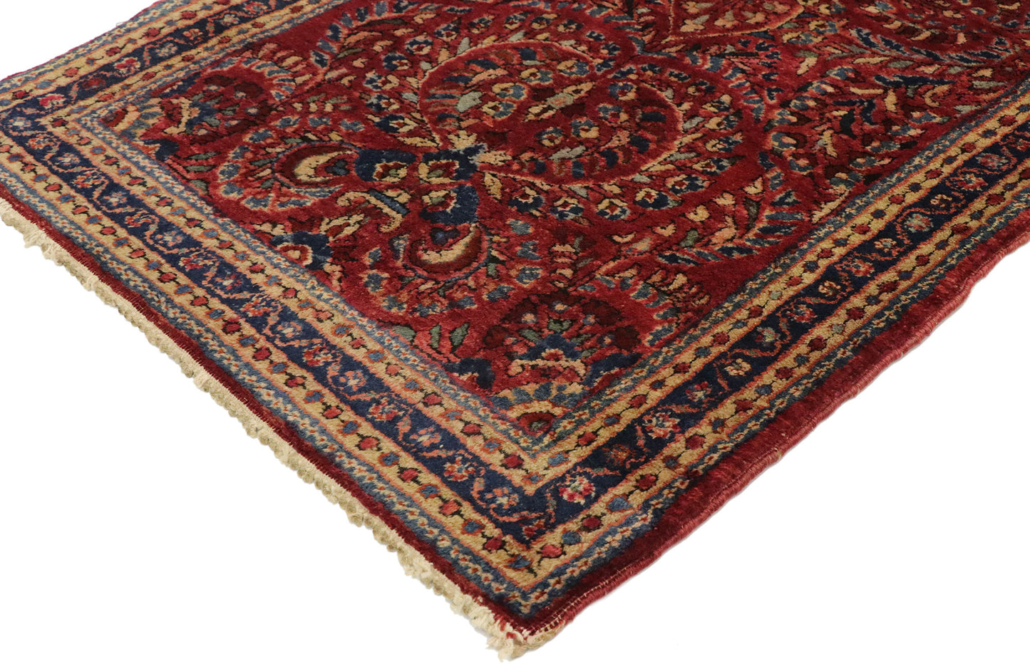 2 x 4 Antique Persian Sarouk Rug 73435