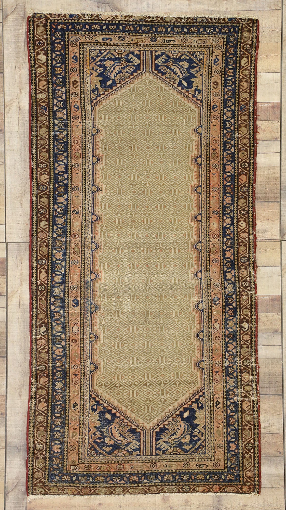 3 x 6 Antique Persian Malayer Rug 73481