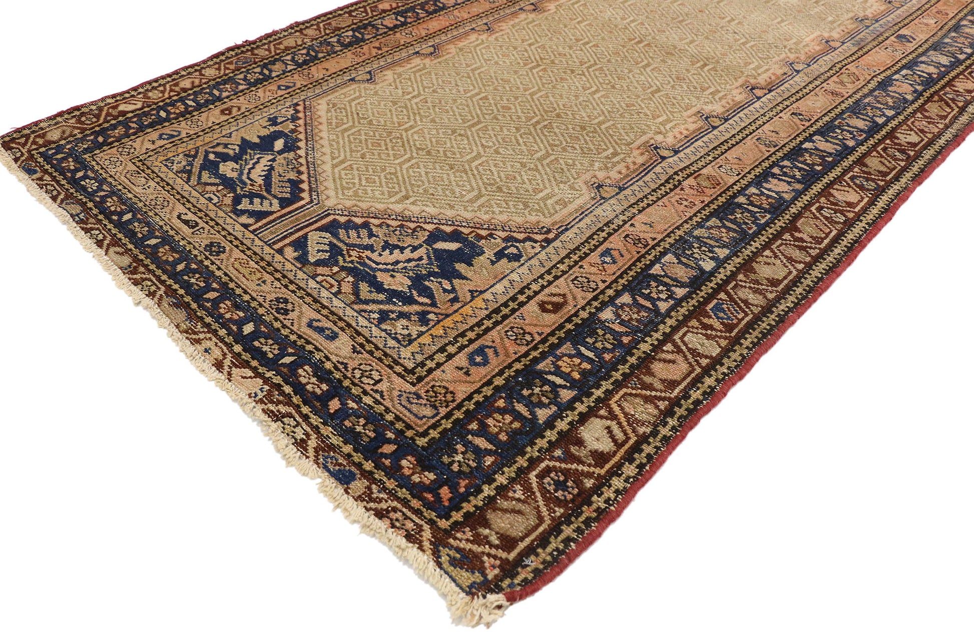 3 x 6 Antique Persian Malayer Rug 73481