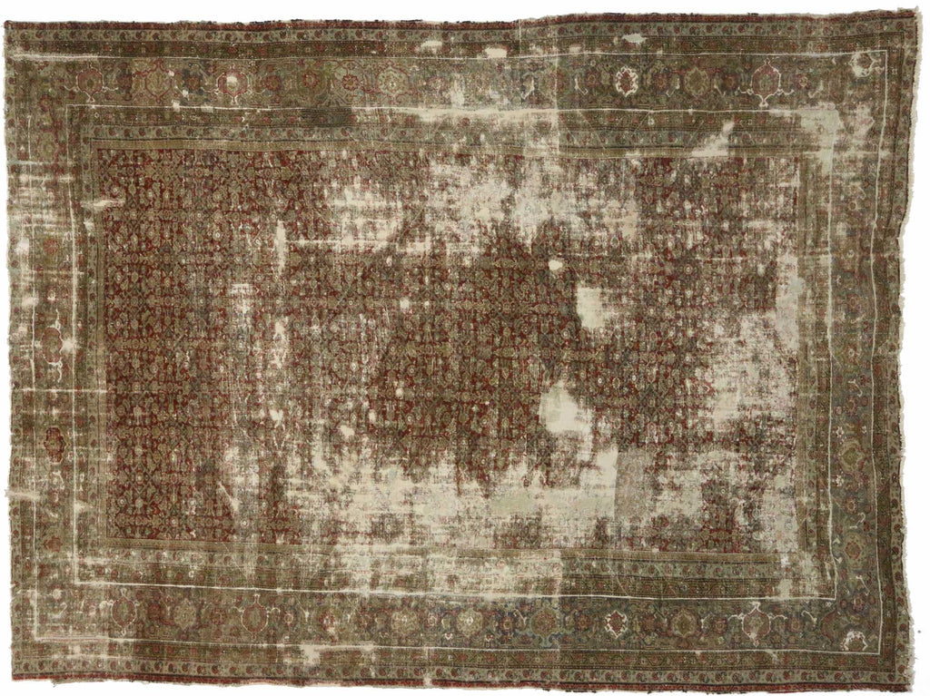 13 x 18 Antique Persian Sultanabad Rug 73485