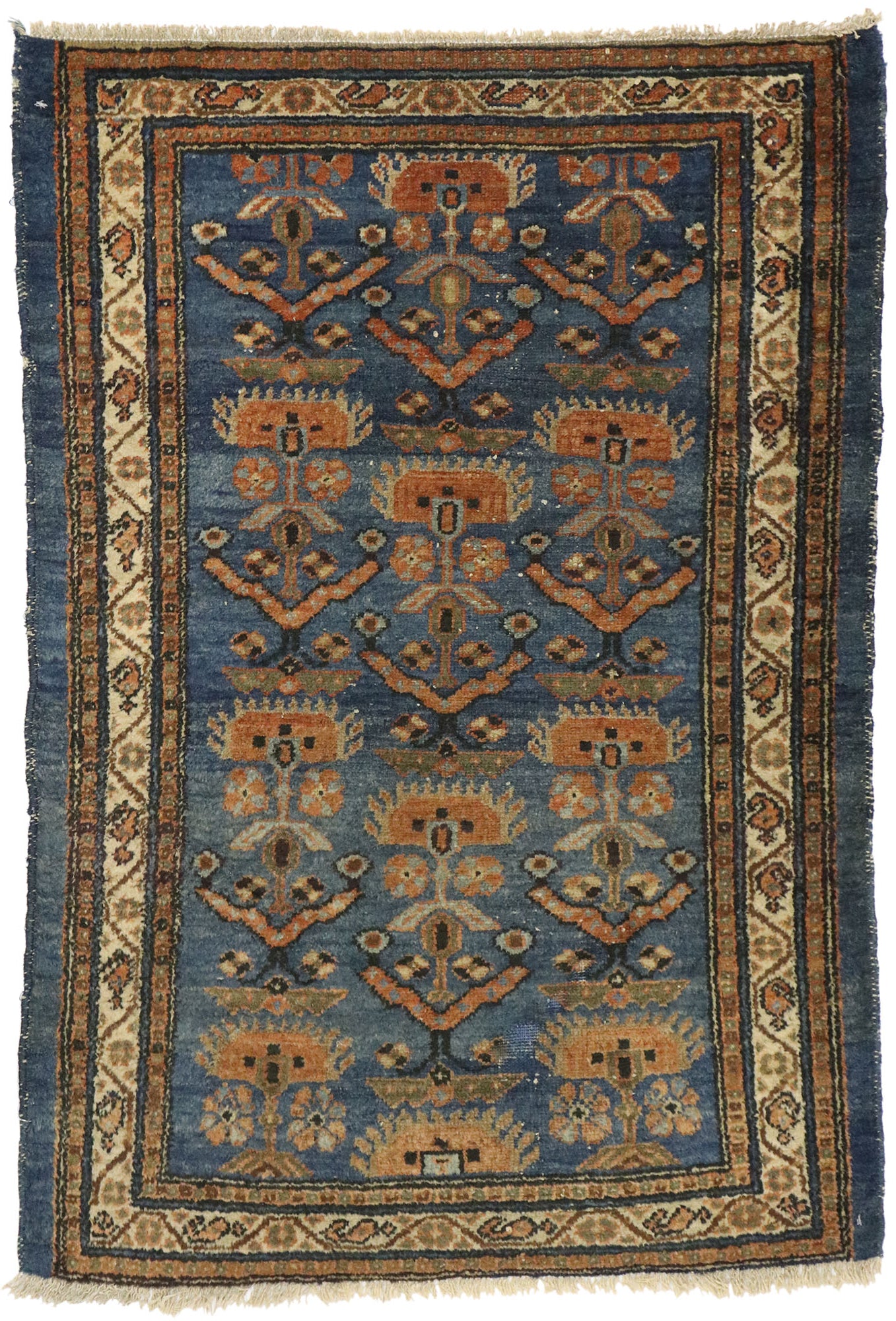 3 x 4 Antique Persian Hamadan Rug 73486