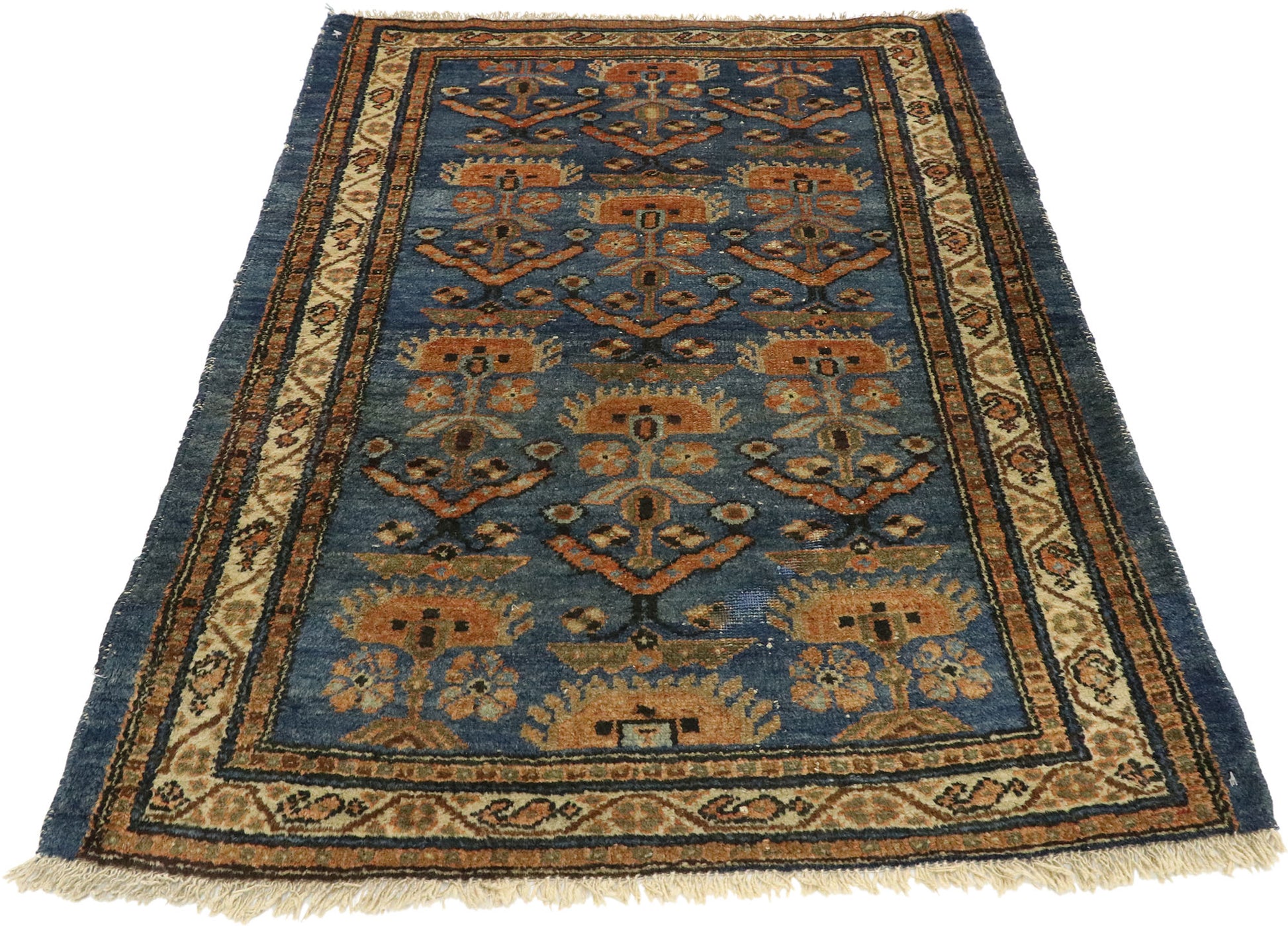 3 x 4 Antique Persian Hamadan Rug 73486