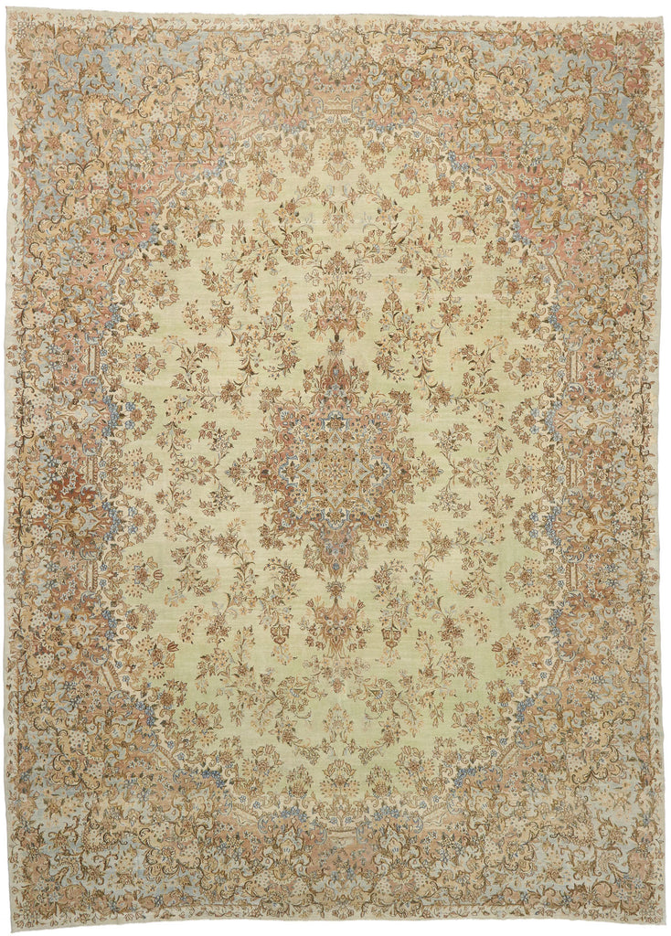 12 x 17 Antique Persian Kerman Rug 73493