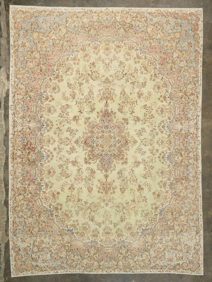 12 x 17 Antique Persian Kerman Rug 73493