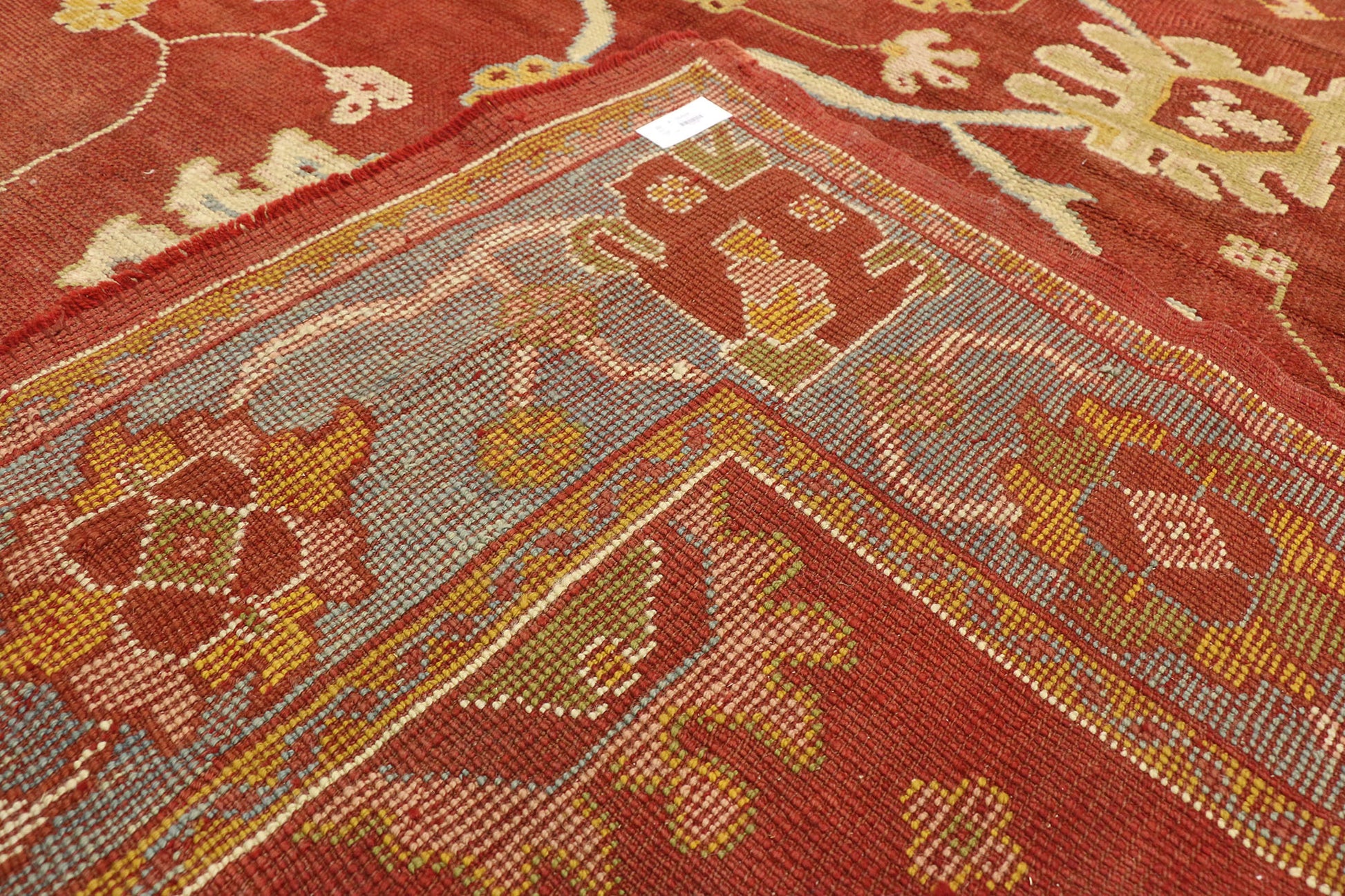 8 x 23 Antique Turkish Oushak Rug 73536