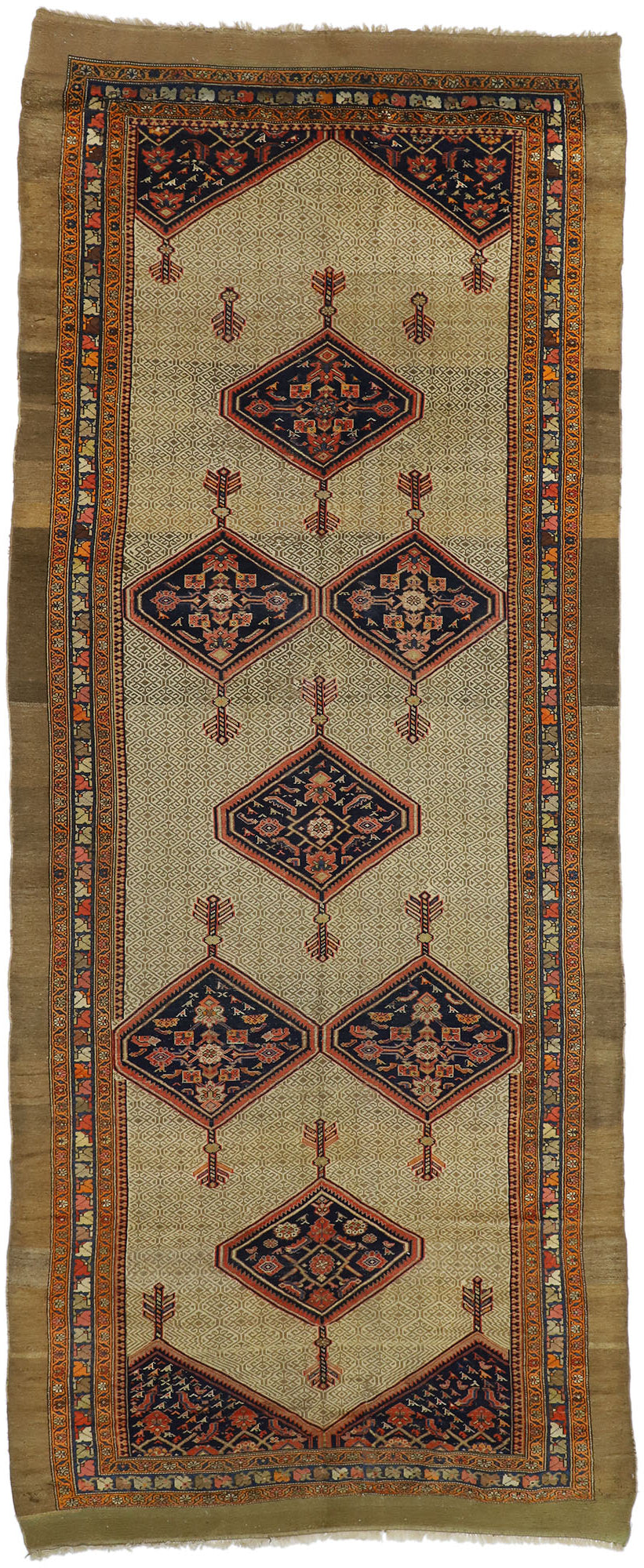 6 x 16 Antique Persian Malayer Rug 73578