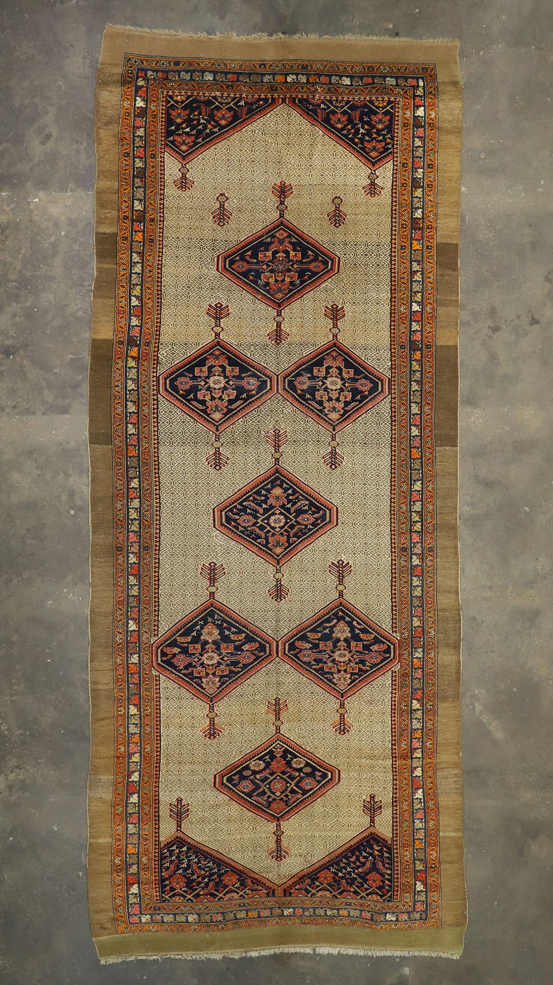 6 x 16 Antique Persian Malayer Rug 73578