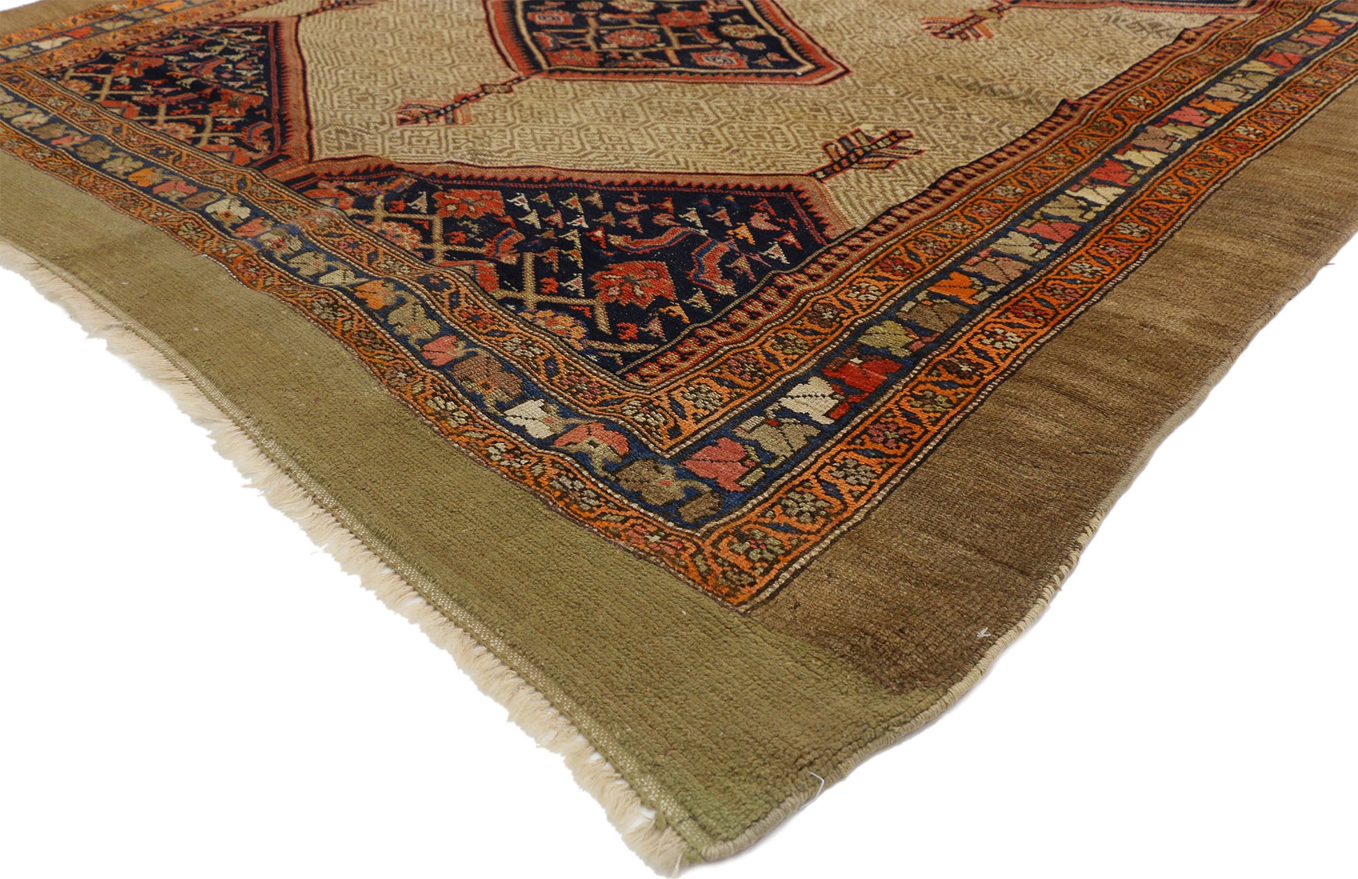 6 x 16 Antique Persian Malayer Rug 73578