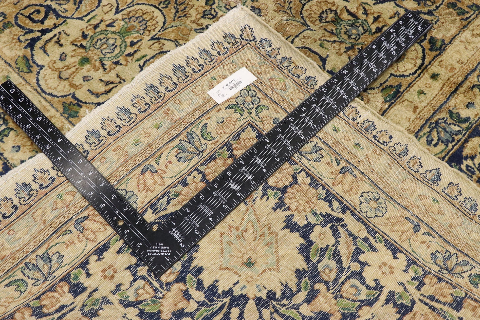 10 x 14 Antique Persian Kerman Rug 73582
