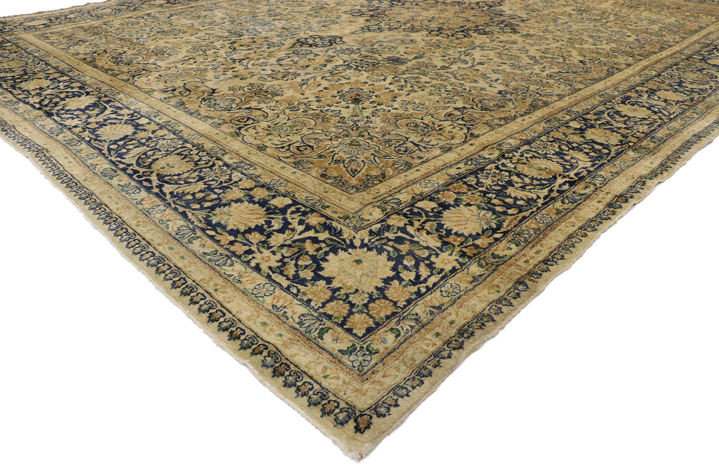 10 x 14 Antique Persian Kerman Rug 73582
