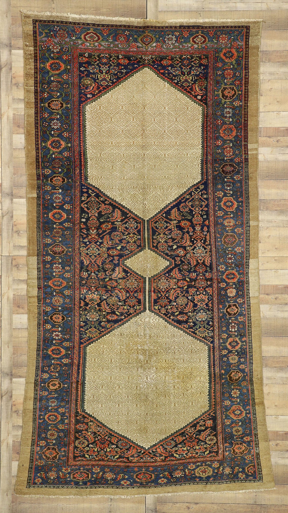 6 x 13 Antique Persian Malayer Rug 73608