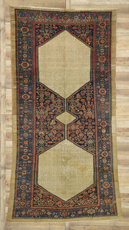 6 x 13 Antique Persian Malayer Rug 73608