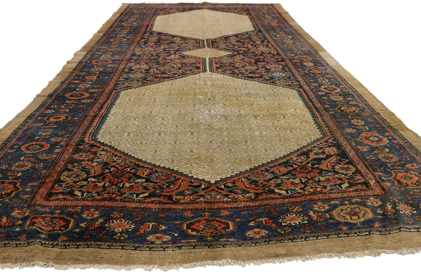 6 x 13 Antique Persian Malayer Rug 73608