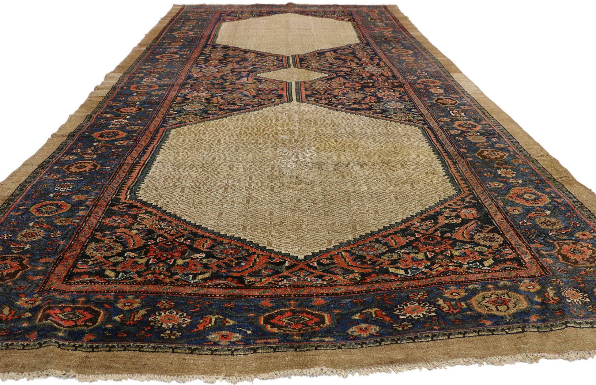 6 x 13 Antique Persian Malayer Rug 73608